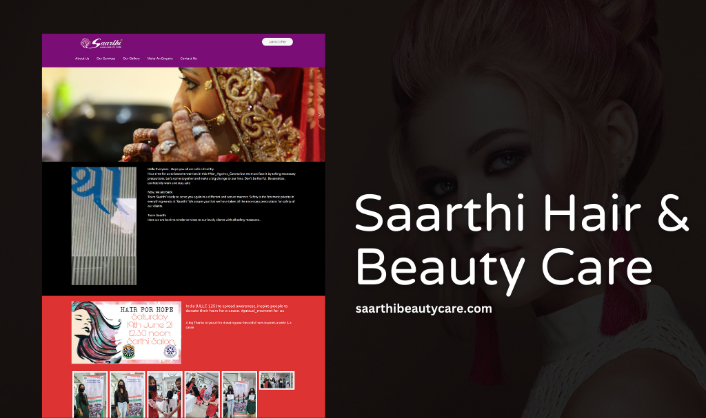 Beauty Care, Beauty Salon Website Designer