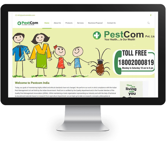 Pestcom Product Manufacturer Company Website Designer