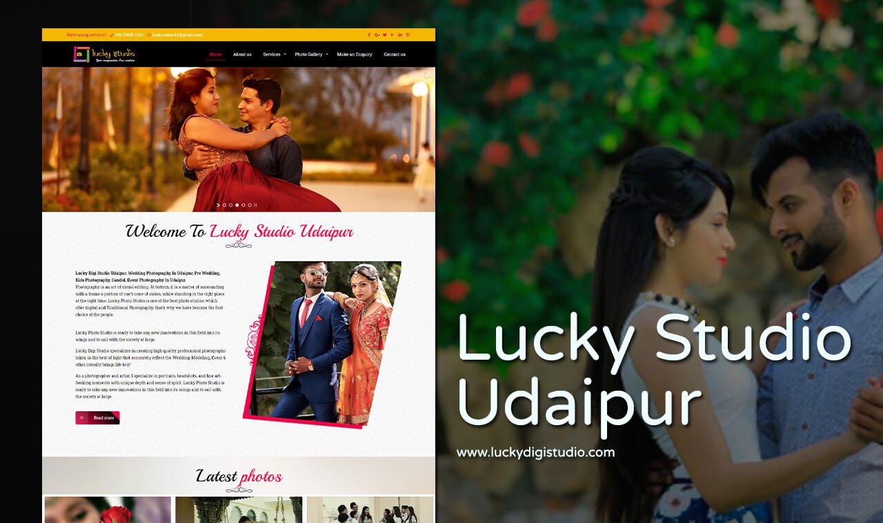 wedding photographer web designer