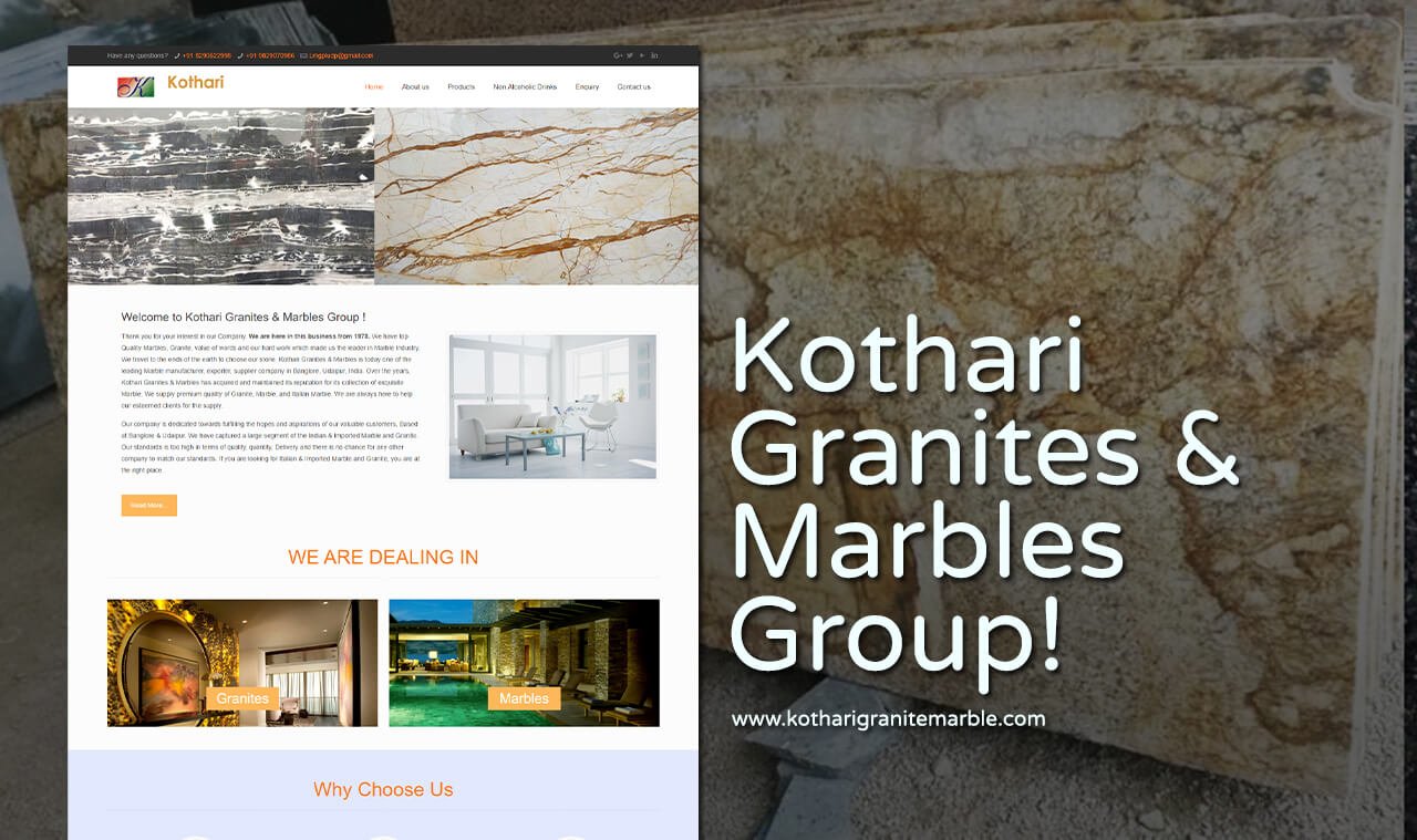Granite Marble Website Designer
