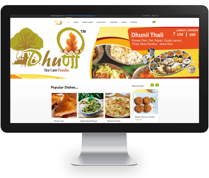 Online Food Order Restaurant Website Designer