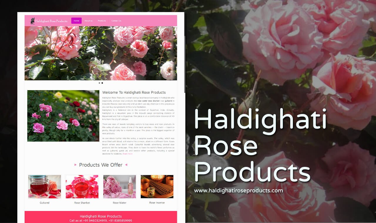 product listing website design