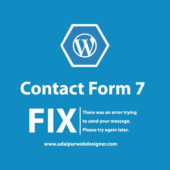 contact form 7 there was an error sending your message