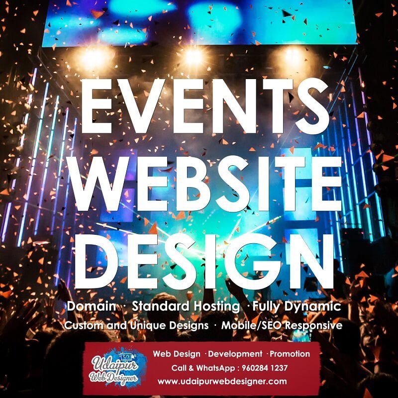 Event Management Company Website Design