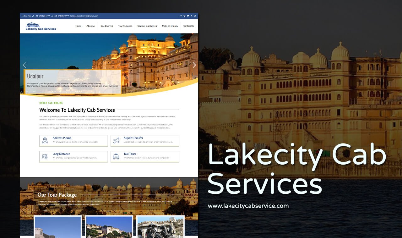 cab service website design