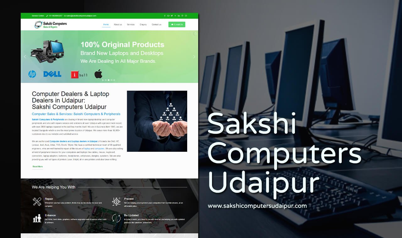 computer dealer web design