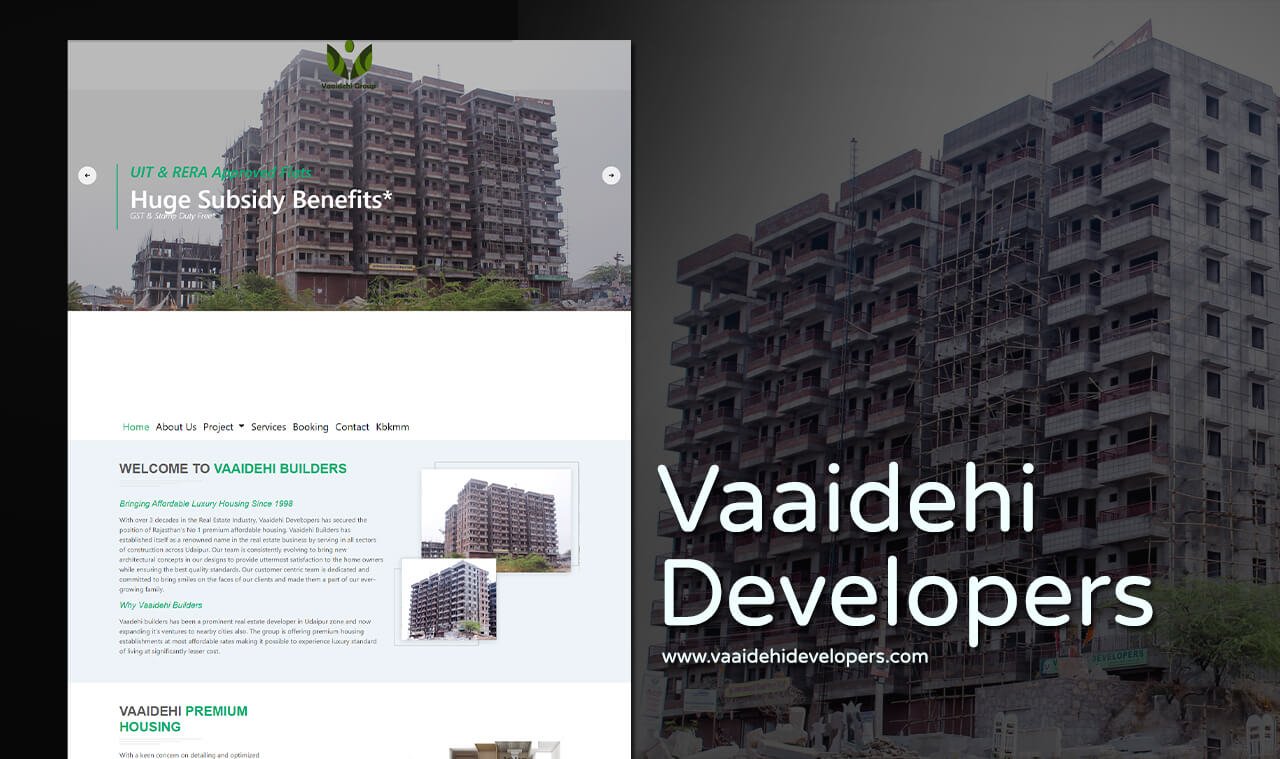 construction company web design