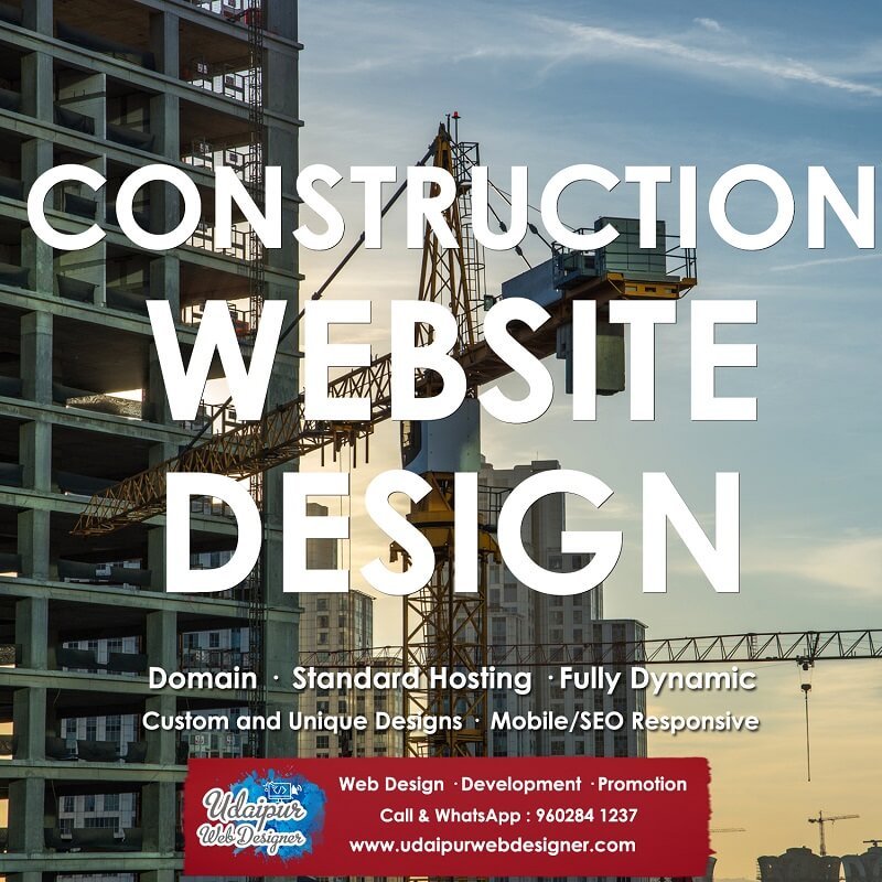 Construction Company Web Design India