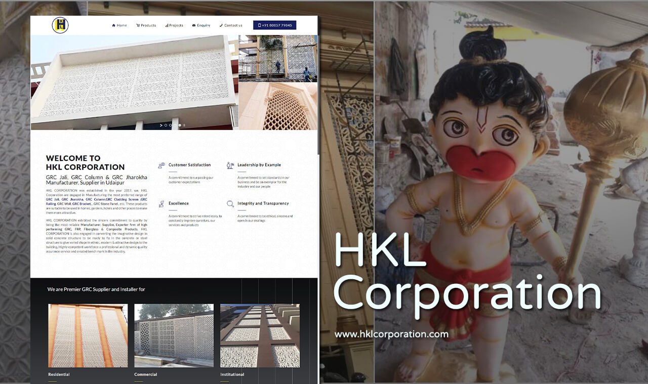 grc product website designer