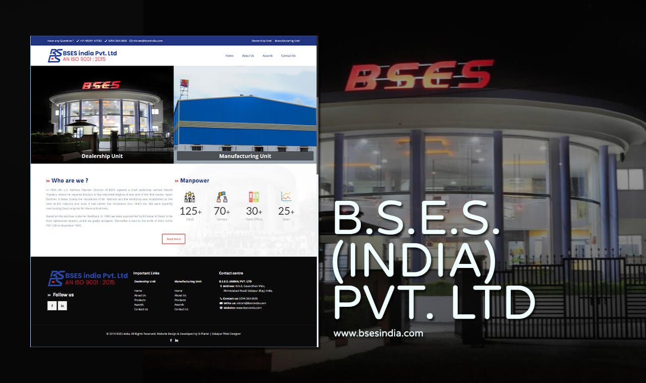 industrial web design