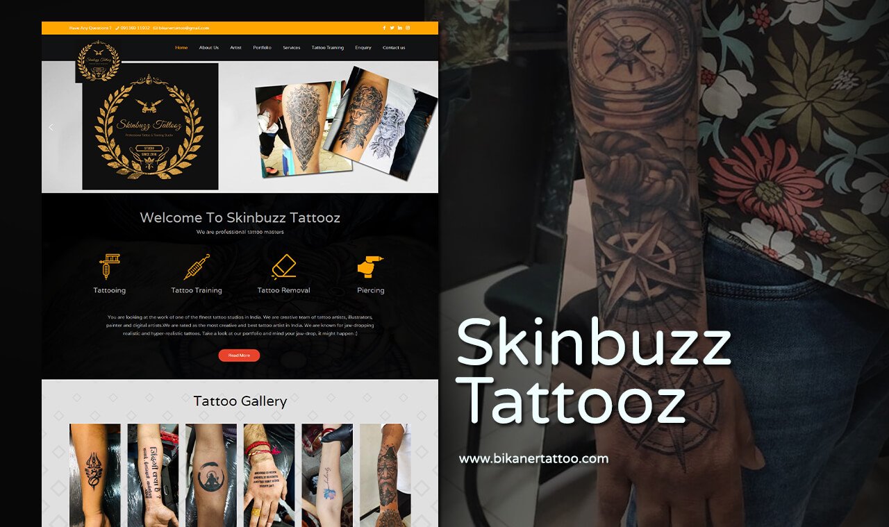 tattoo artist web design
