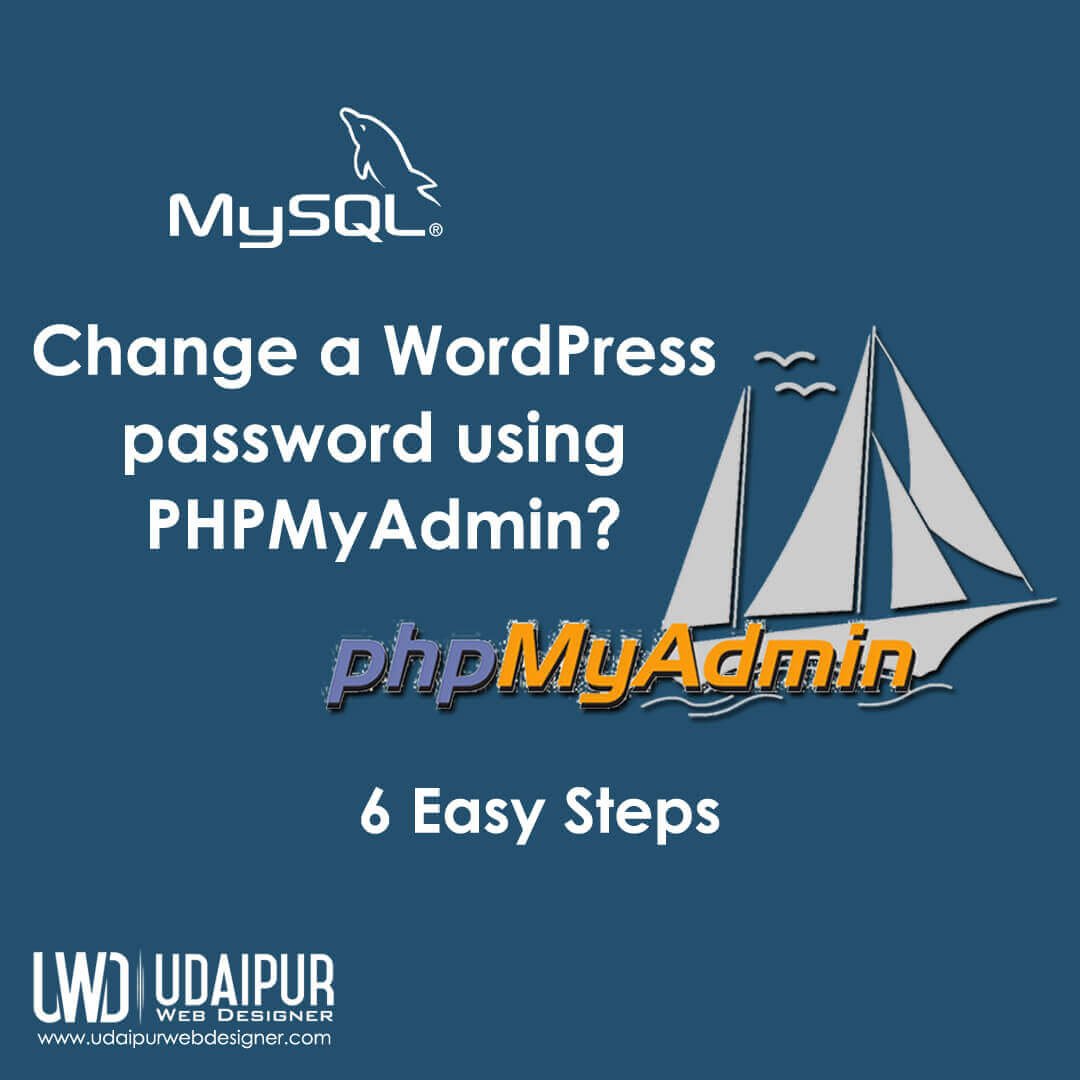 Change a WordPress password using PHPMyAdmin