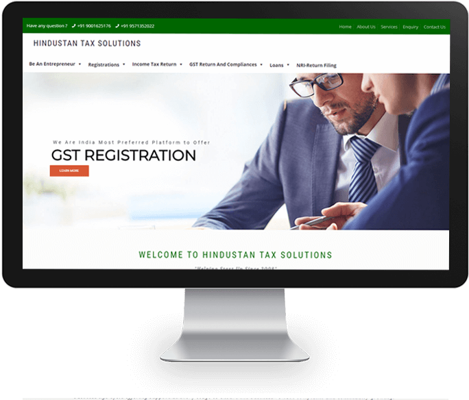 Financial services website designer