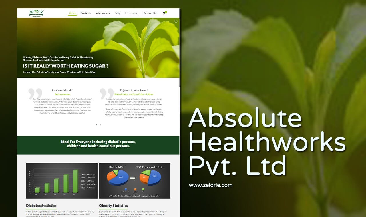 Healthcare Products Website Designer