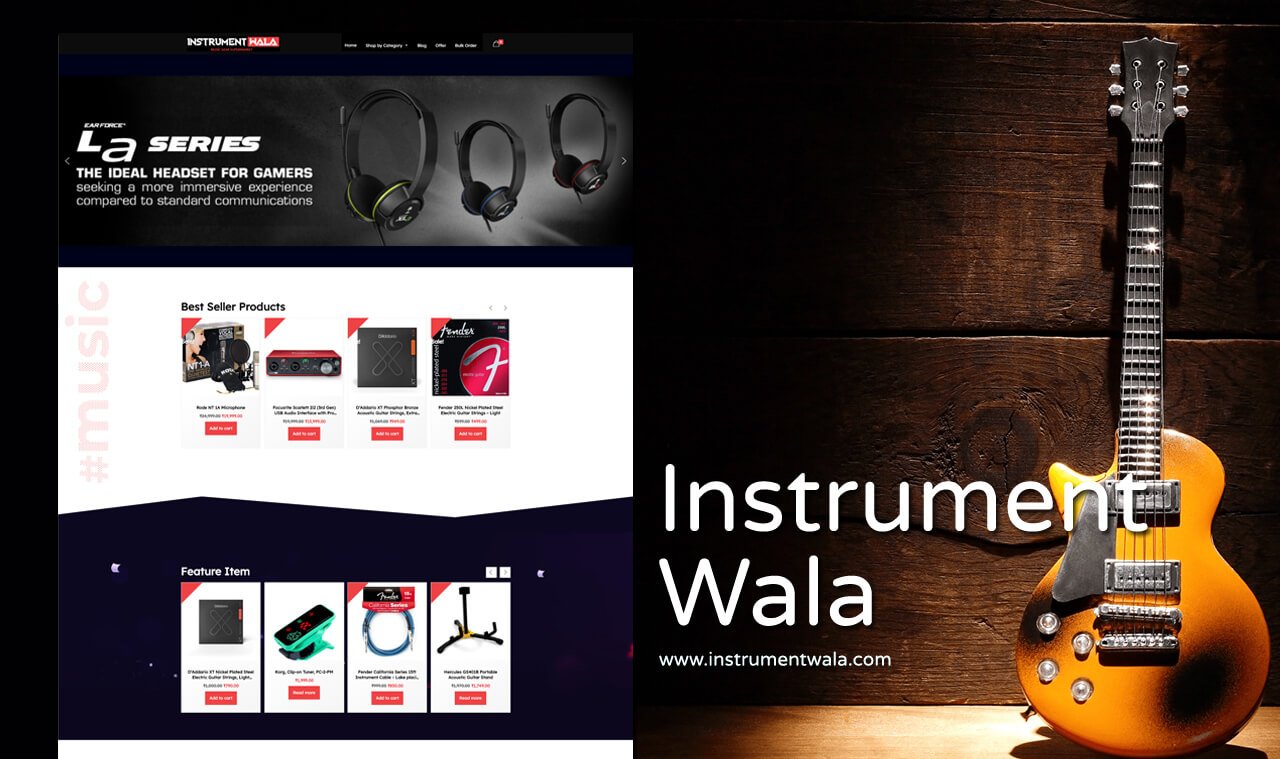 Musical Products Website Designer
