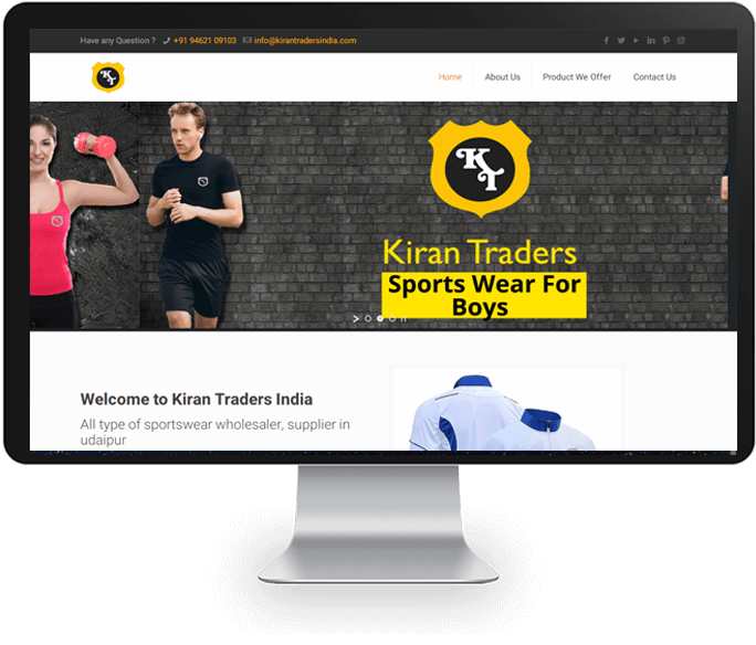 Sportswear Wholesaler Website Designer