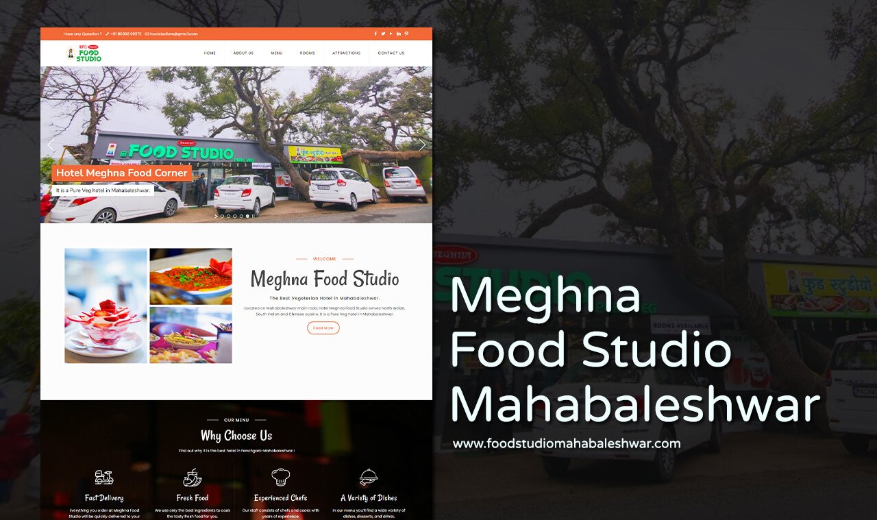 Vegetarian Hotel Website Designers