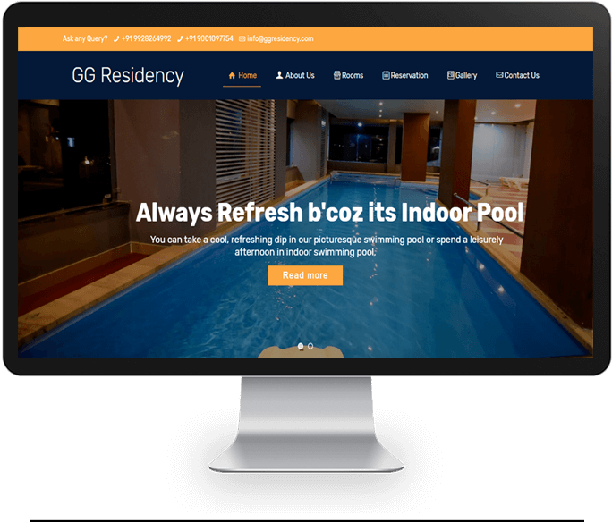 budget hotels website designer