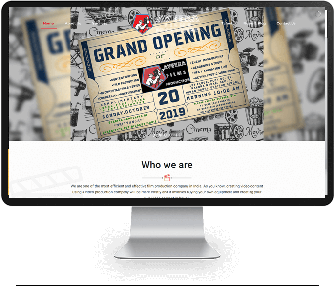 flim productions websites designer