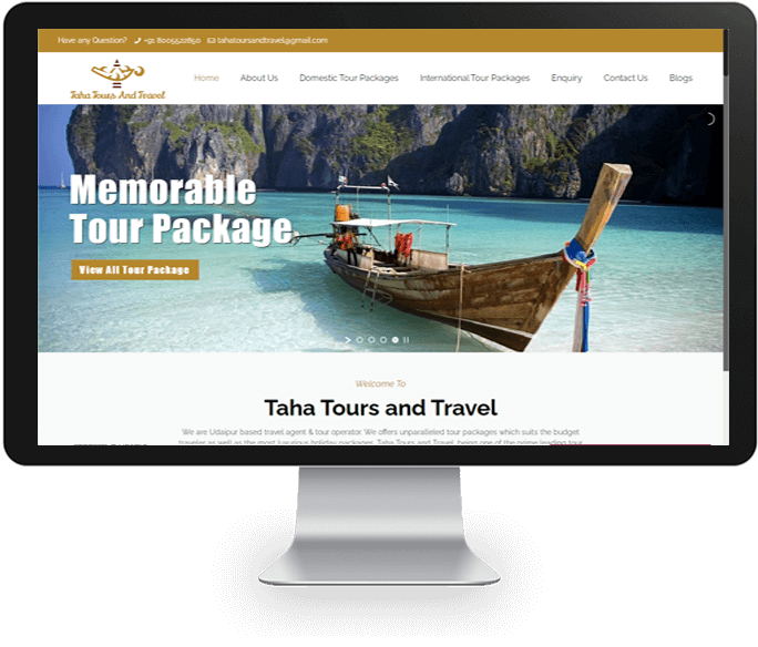 tour and travel planner website designer