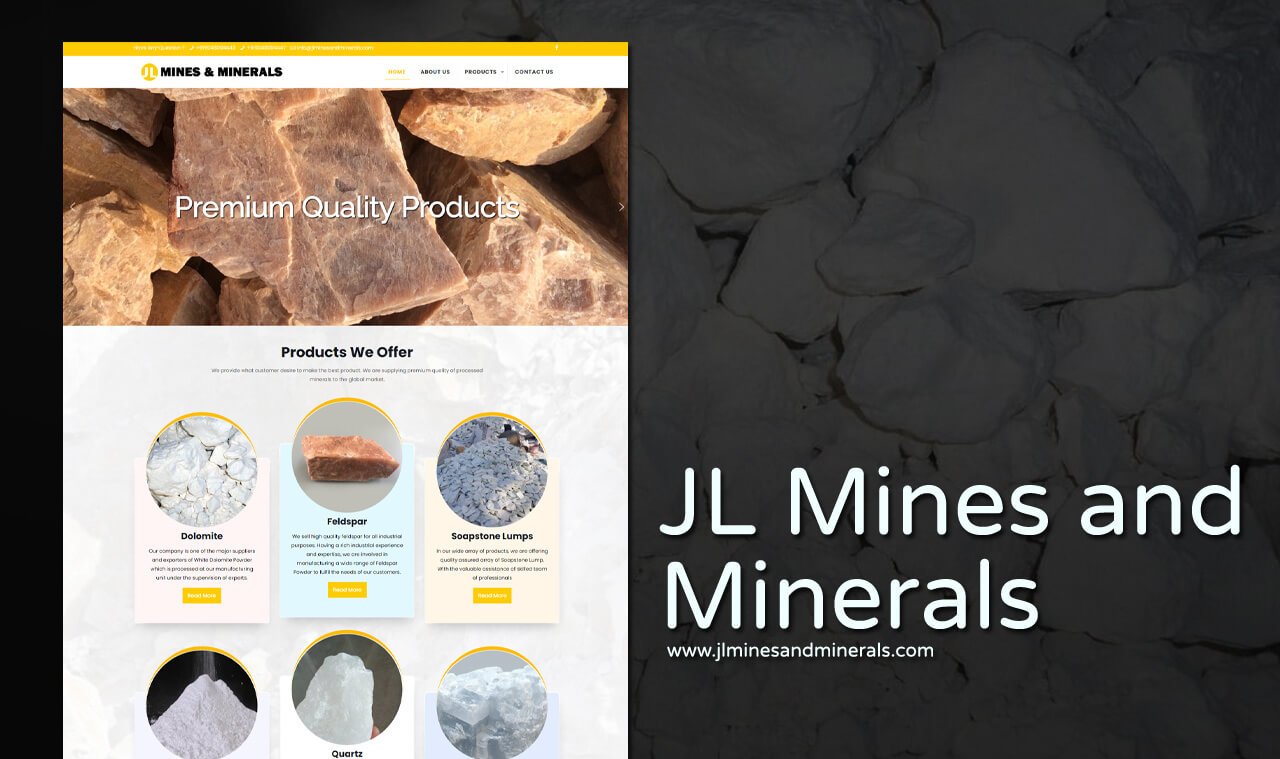 Mineral Industries Website Designer Udaipur
