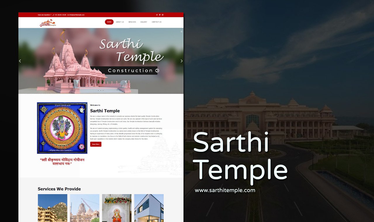 Temple architect website designer in india