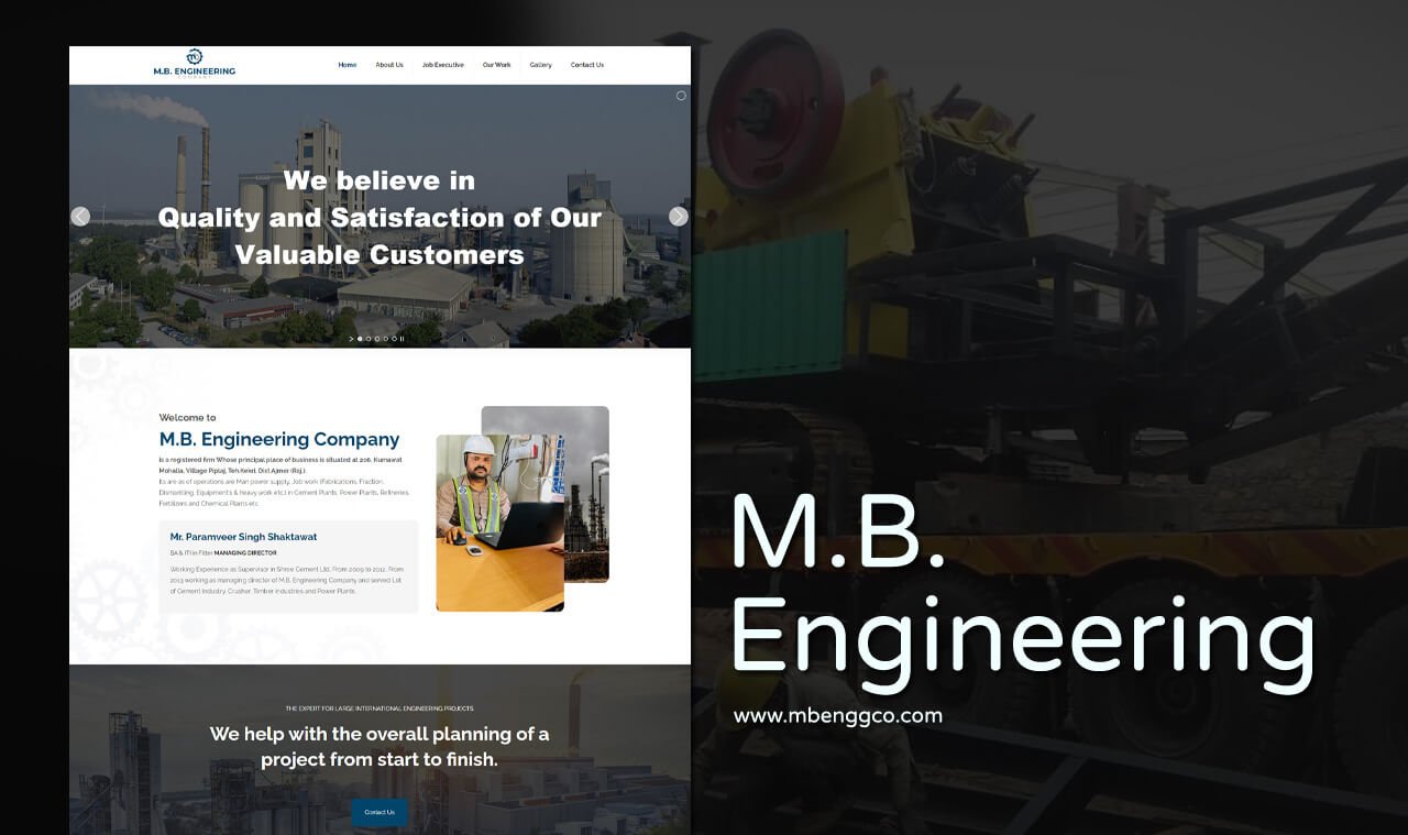 engineering company website designer in udaipur rajasthan