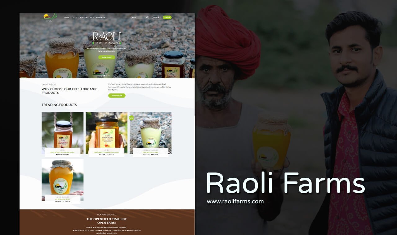 homemade products website designer in udaipur india