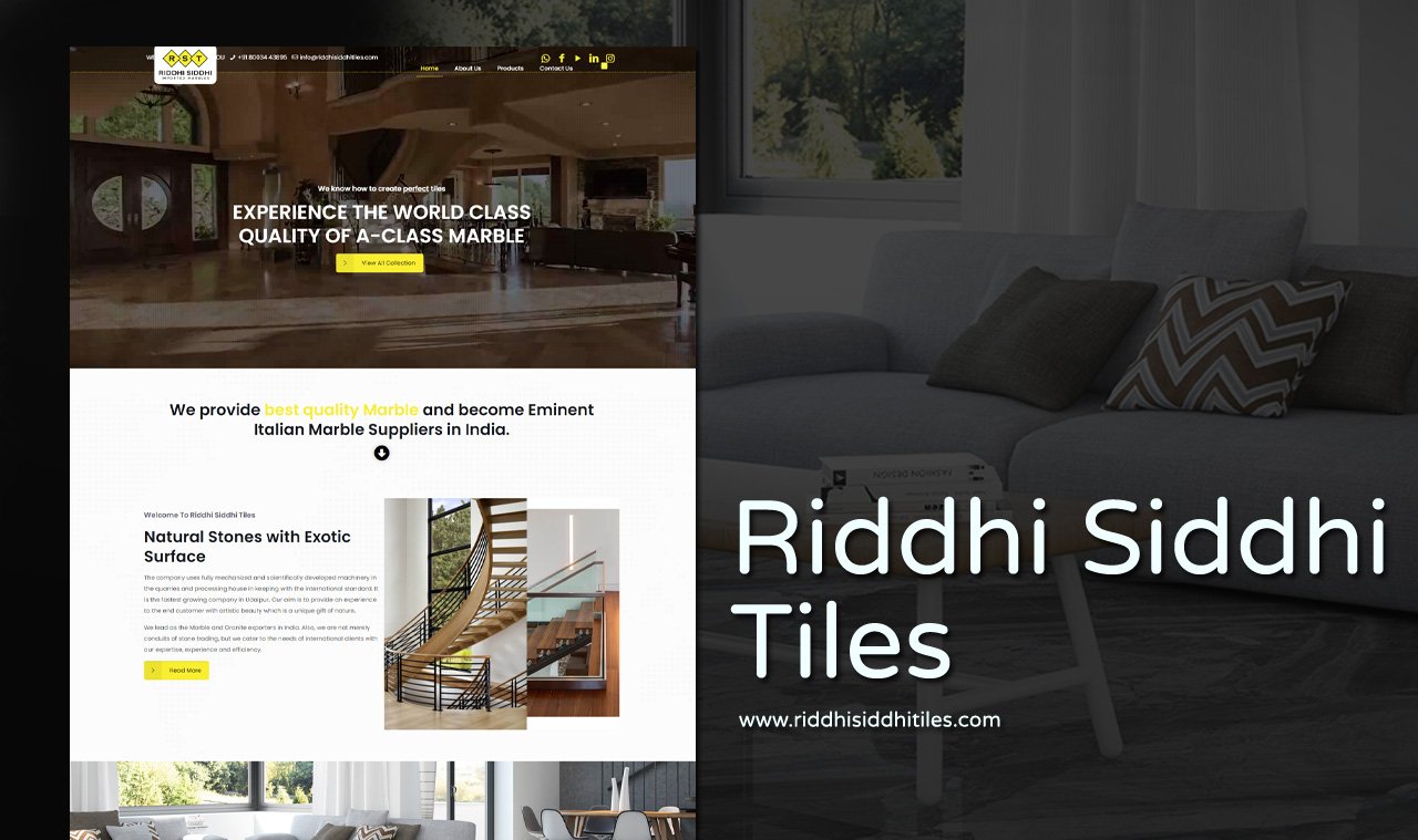tiles company website designer in udaipur india