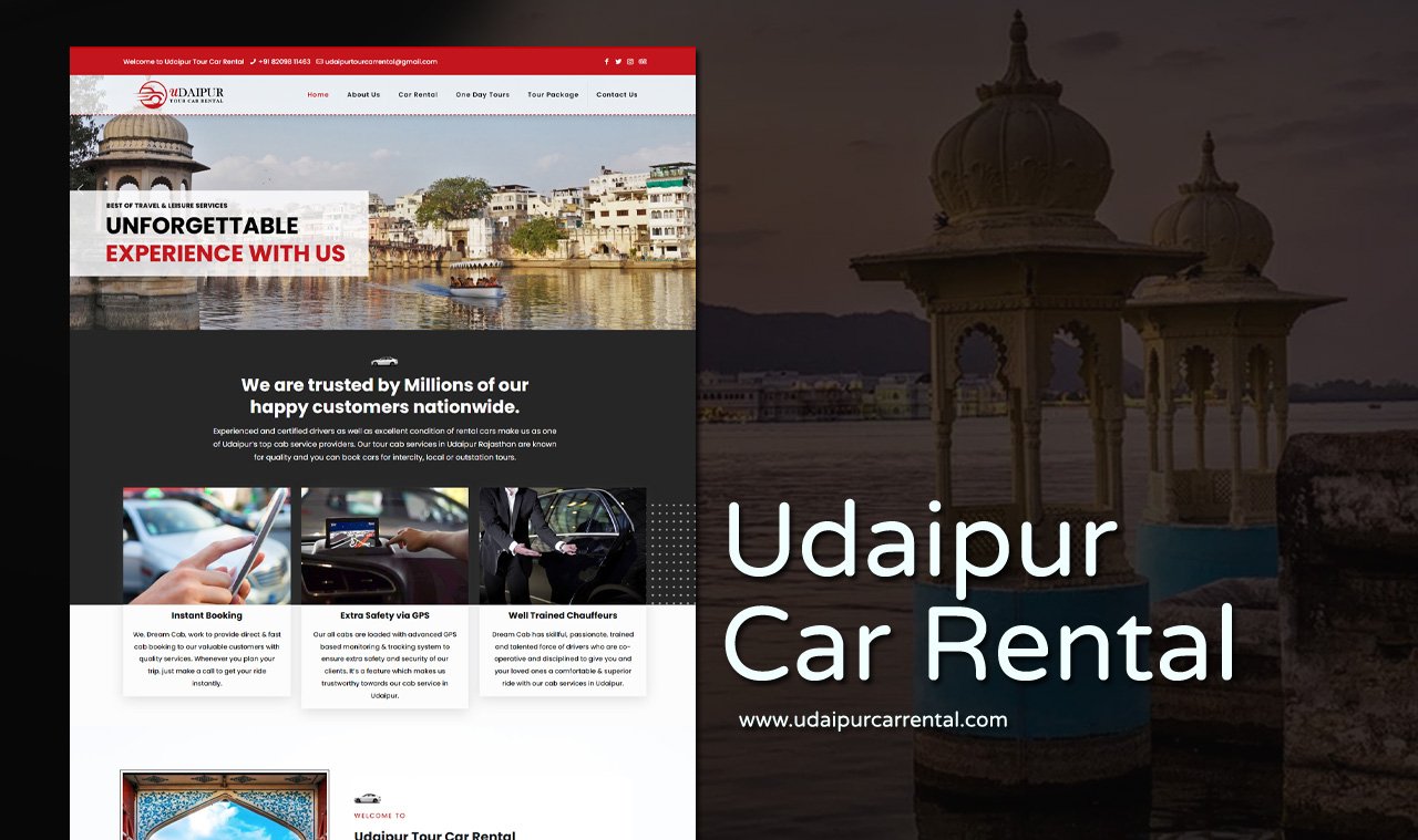 travel agency website designer in udaipur
