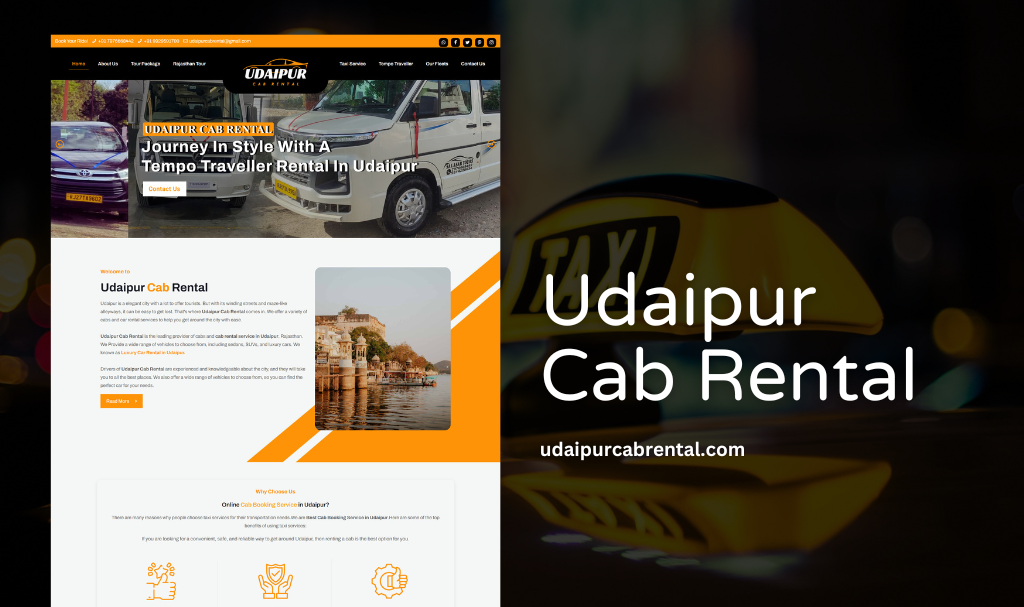 Cab Rental Website Designer Udaipur
