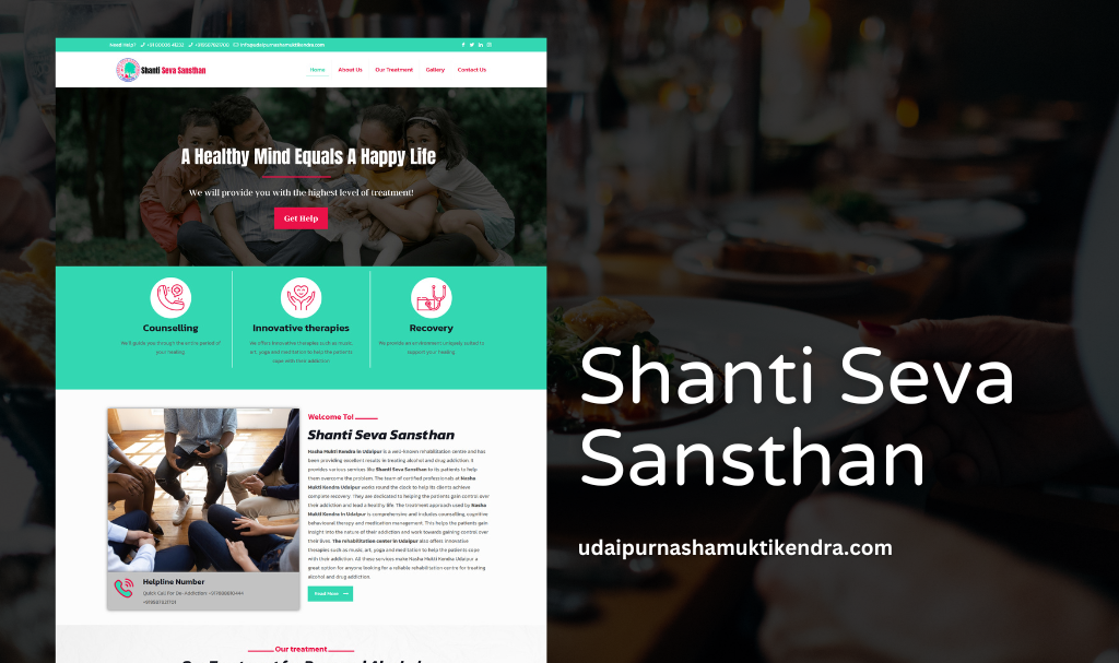 Nasha Mukti Kendra Website Designer Udaipur