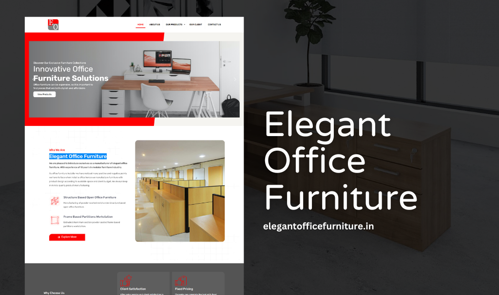 Office Furniture Company Website Designer Udaipur