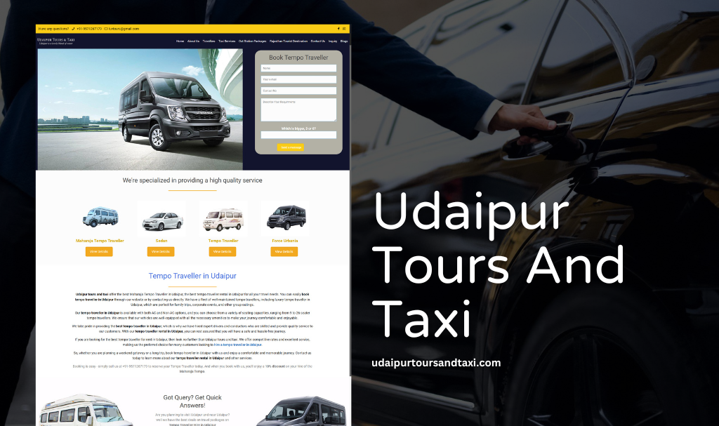 Tourism Website Designer Udaipur