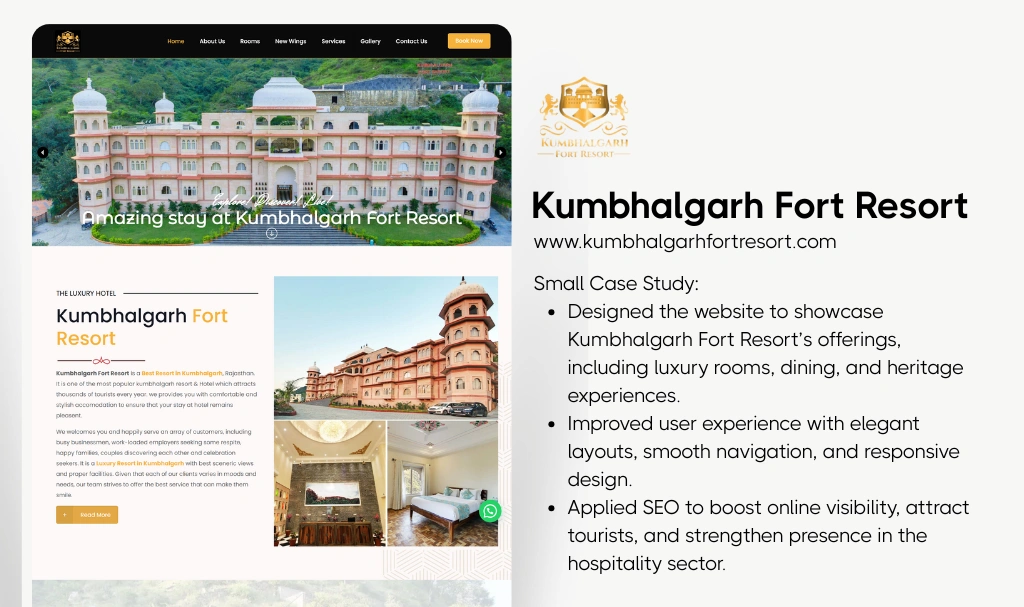 Resort Website Designer Udaipur