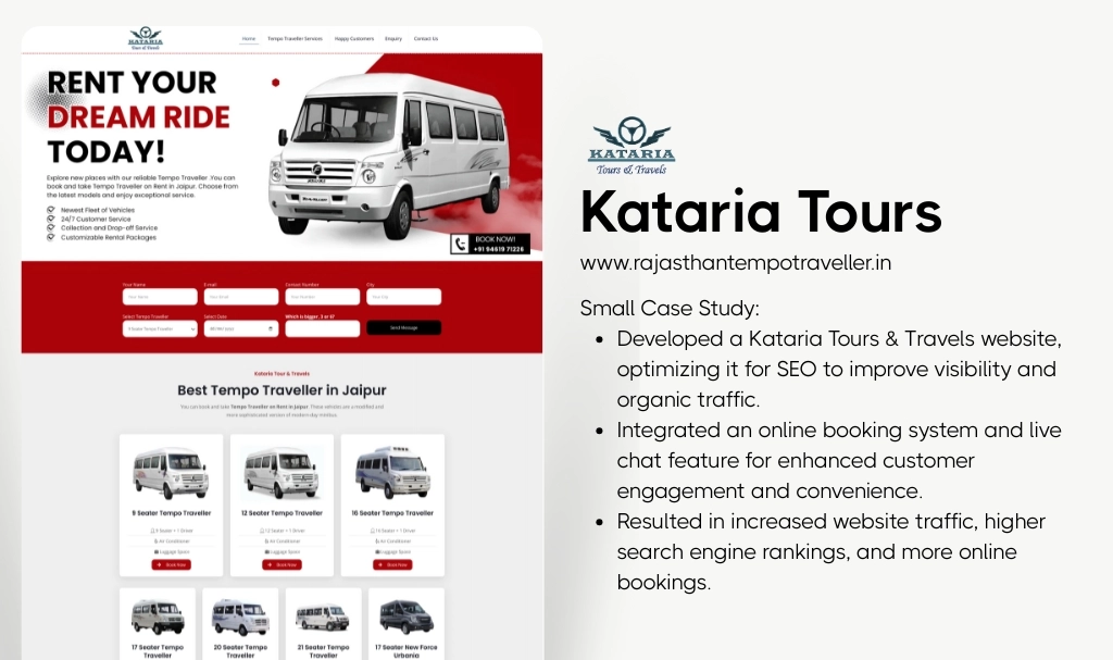 Tempo-Traveller-Company-Website-Design