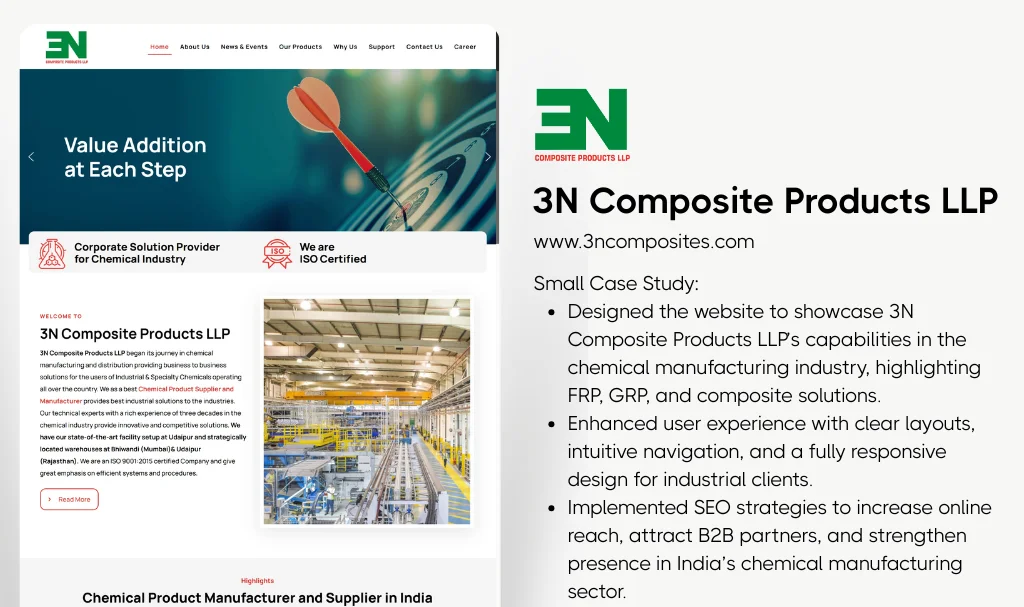 Product manufacturer website designer 1