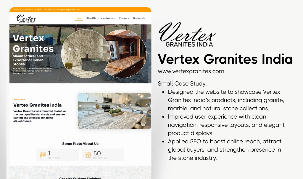 Granite Supplier Website Design 1