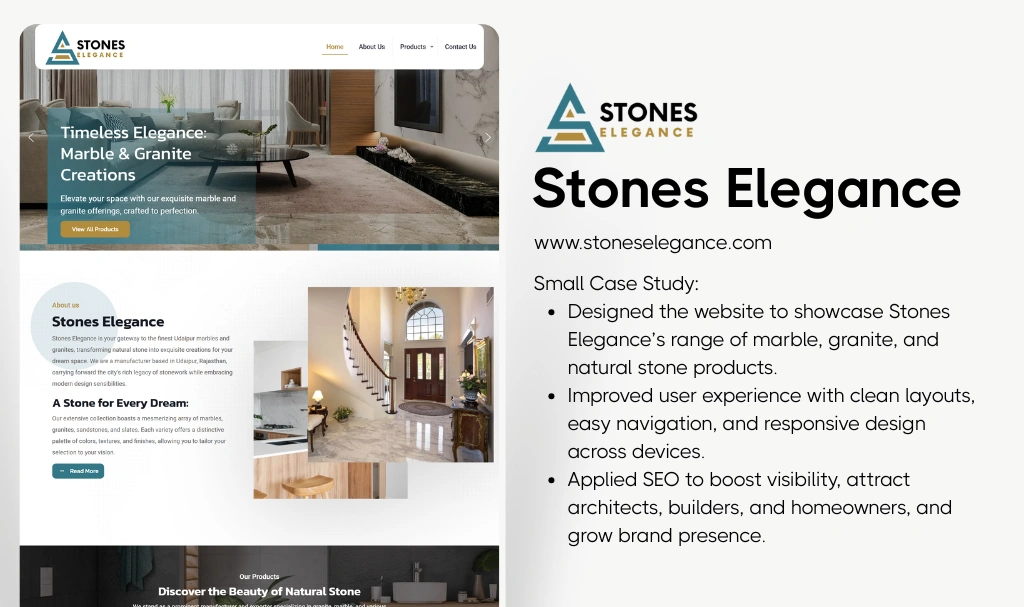 Premium Natural Stone Website Design