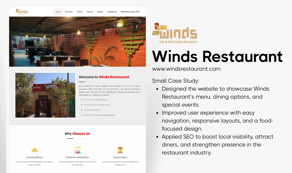 Professional Restaurant Website