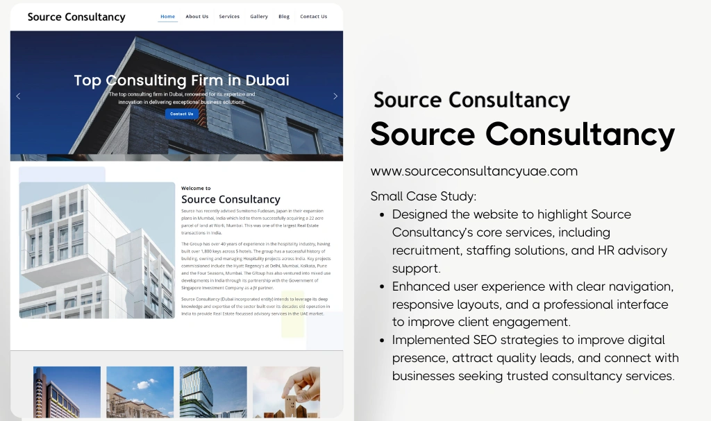 Source Consultancy Website Design 1