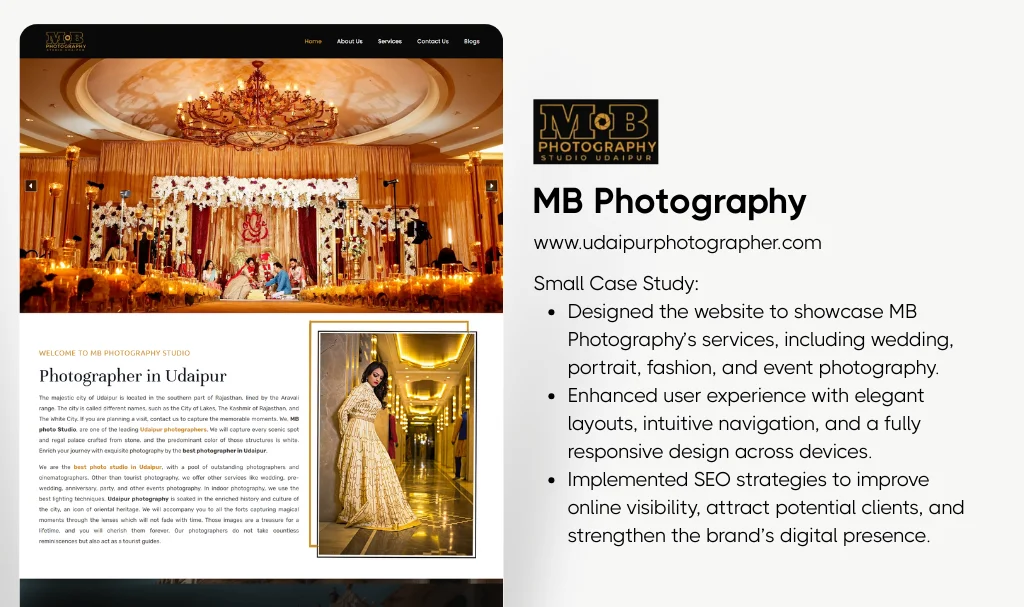 Best photography website designers in udaipur rajasthan india