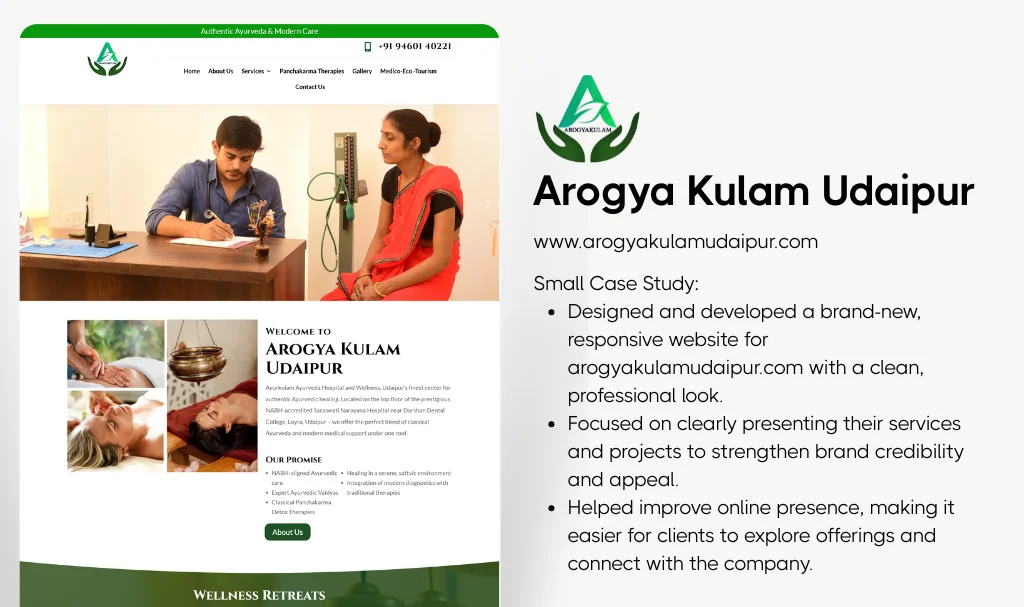 Ayurvedic Hospital Website Designer