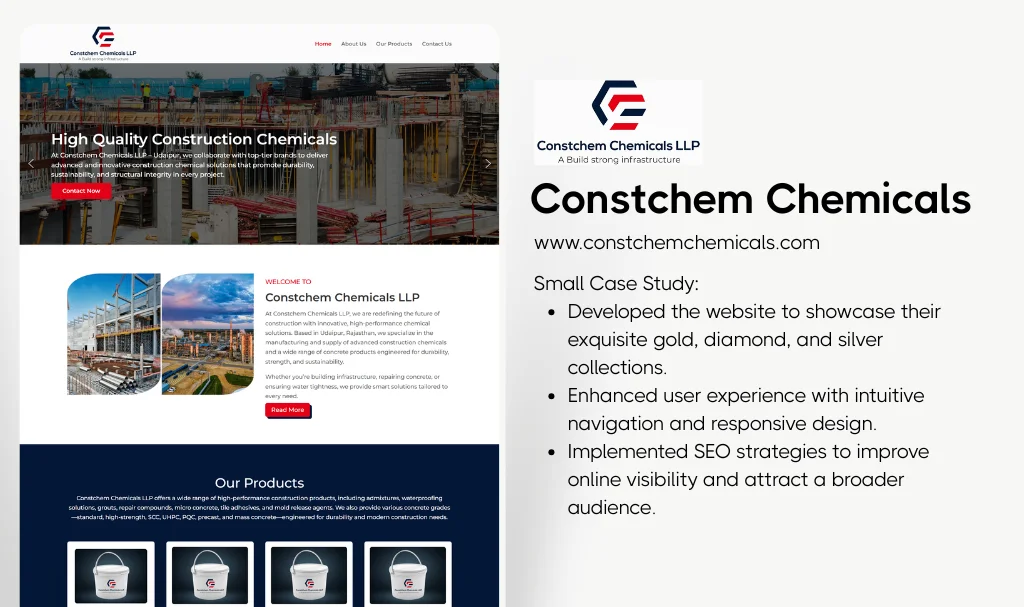 Chemical Company Website Desginer