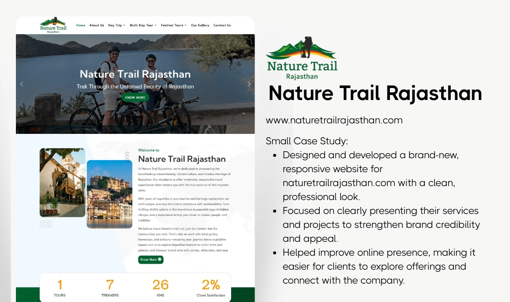 Cycling tour Company Website Designer 1