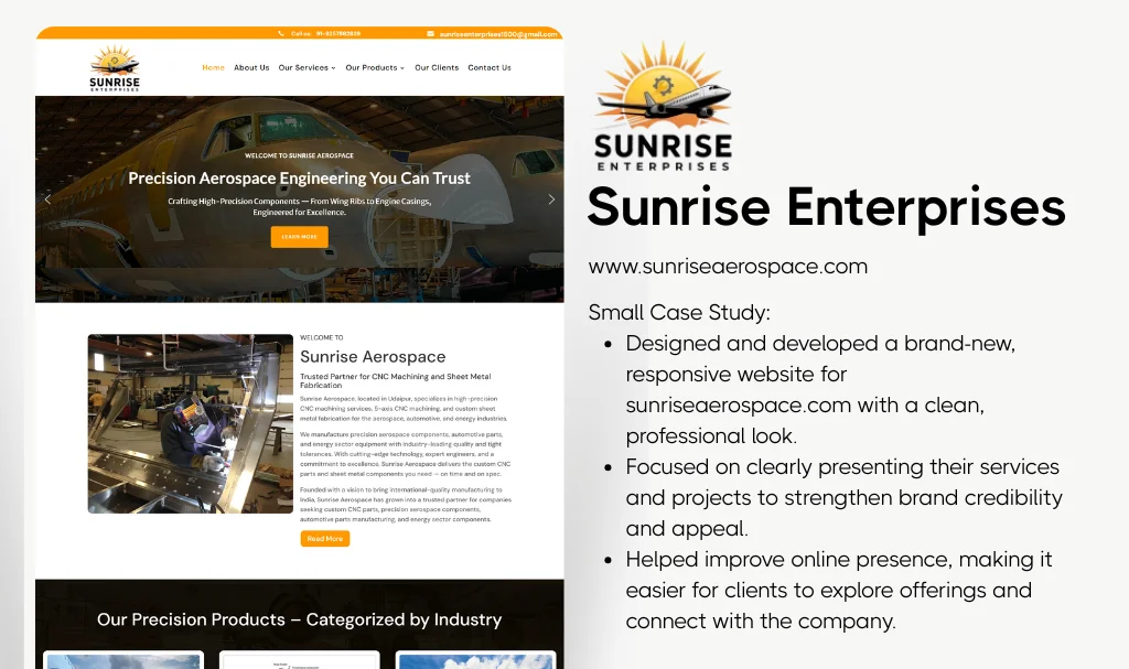 Engineering Company Website Designer