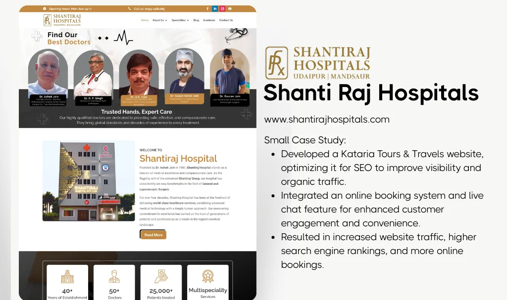 Hospital Website Designer