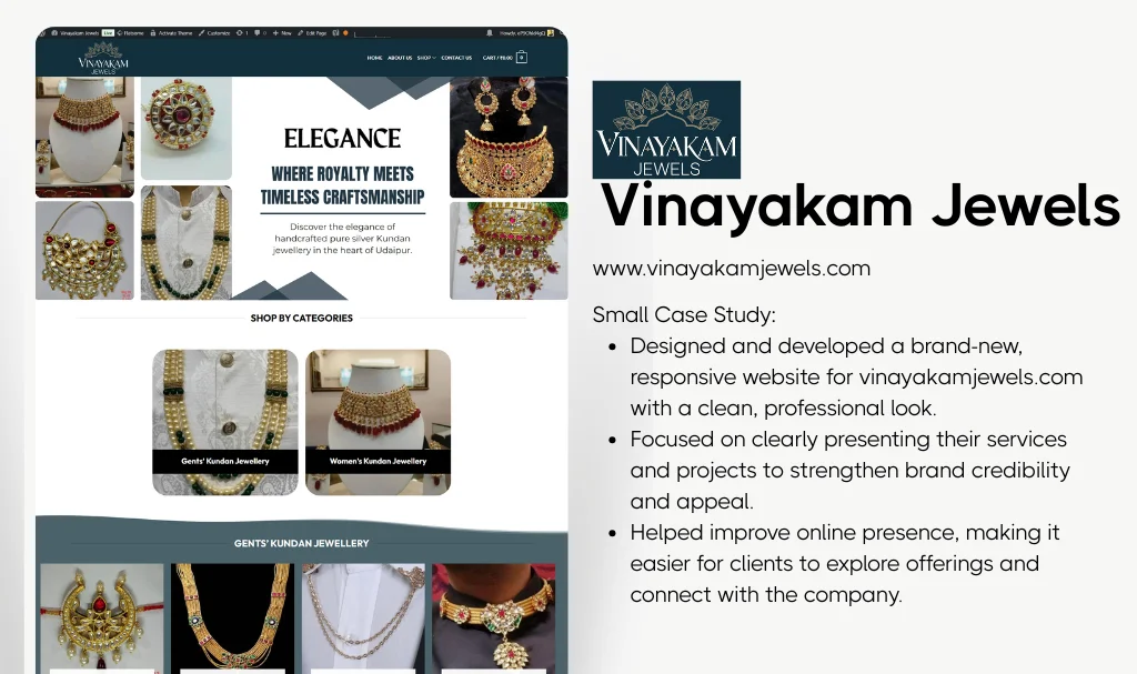 Jwellery Website Designer