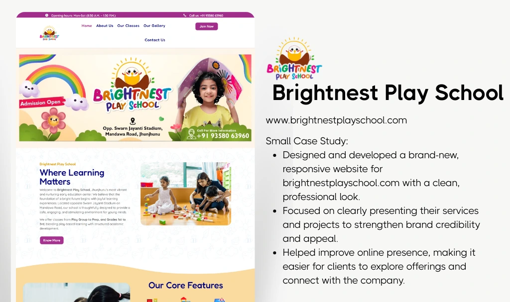 Play School Website Designer 1