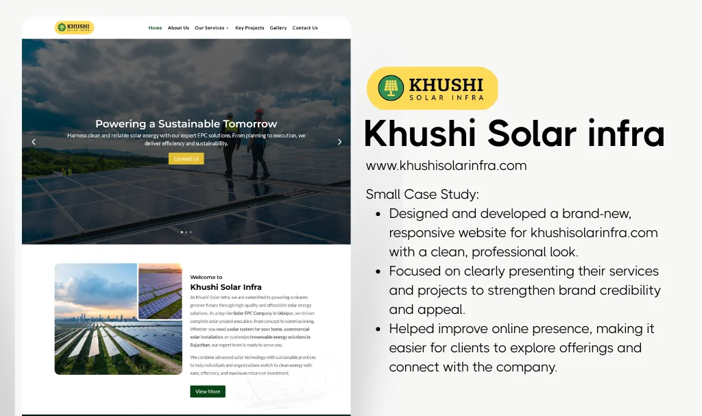 Solar Website designer